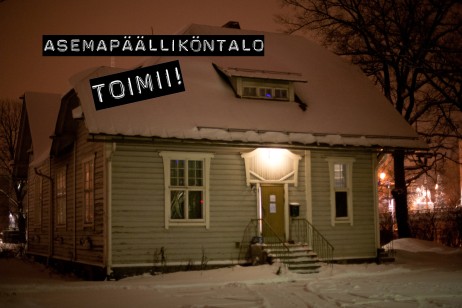 Asemapäälliköntalo toimii, talvellakin !